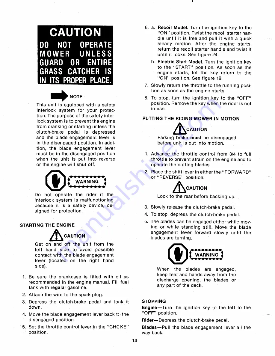 MTD 134-502-000 Owner'S Manual Download Page 14