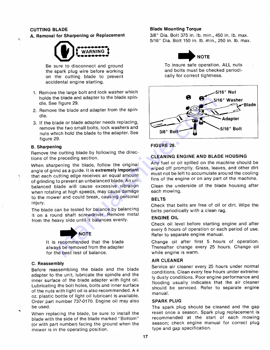 MTD 134-502-000 Owner'S Manual Download Page 17