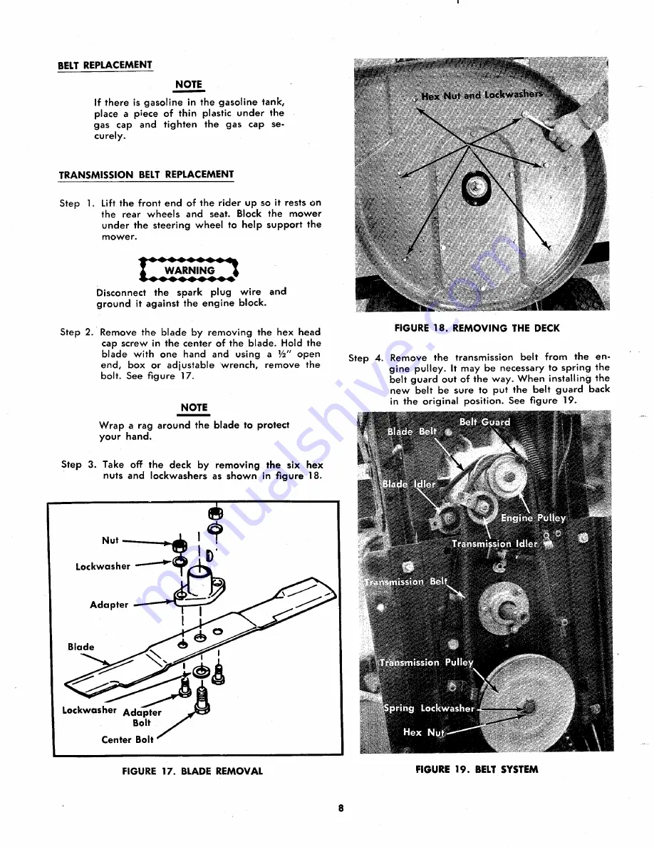 MTD 135-360A Owner'S Operating Service Instruction Manual Download Page 8