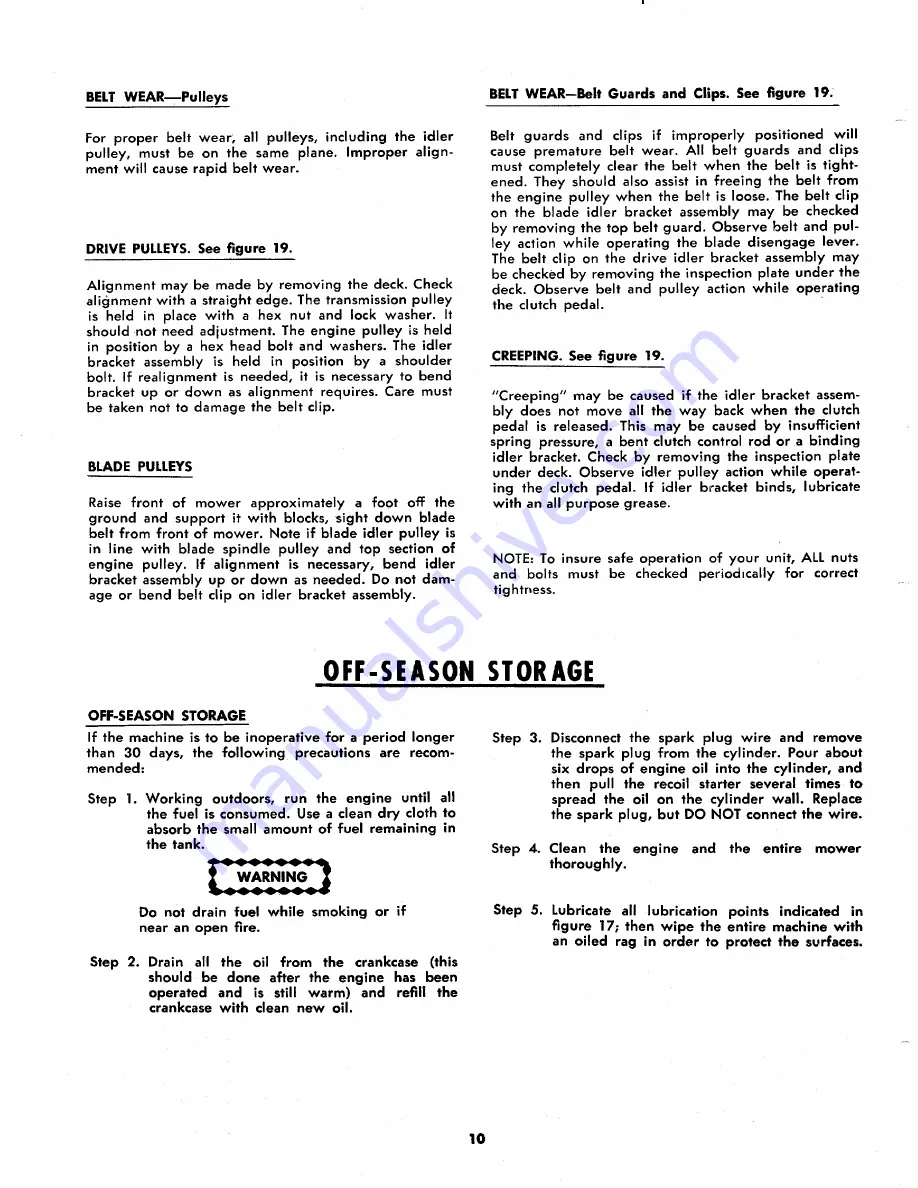 MTD 135-360A Owner'S Operating Service Instruction Manual Download Page 10