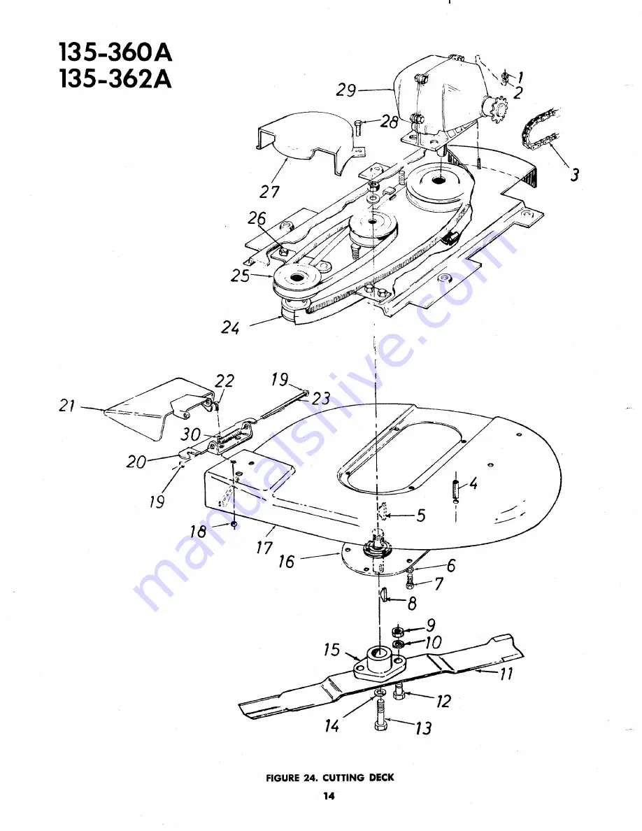 MTD 135-360A Owner'S Operating Service Instruction Manual Download Page 14