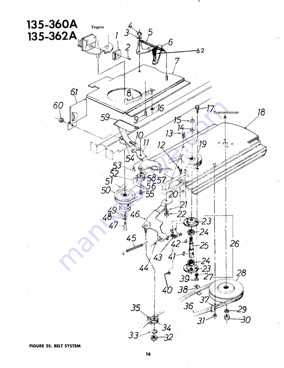 MTD 135-360A Owner'S Operating Service Instruction Manual Download Page 16