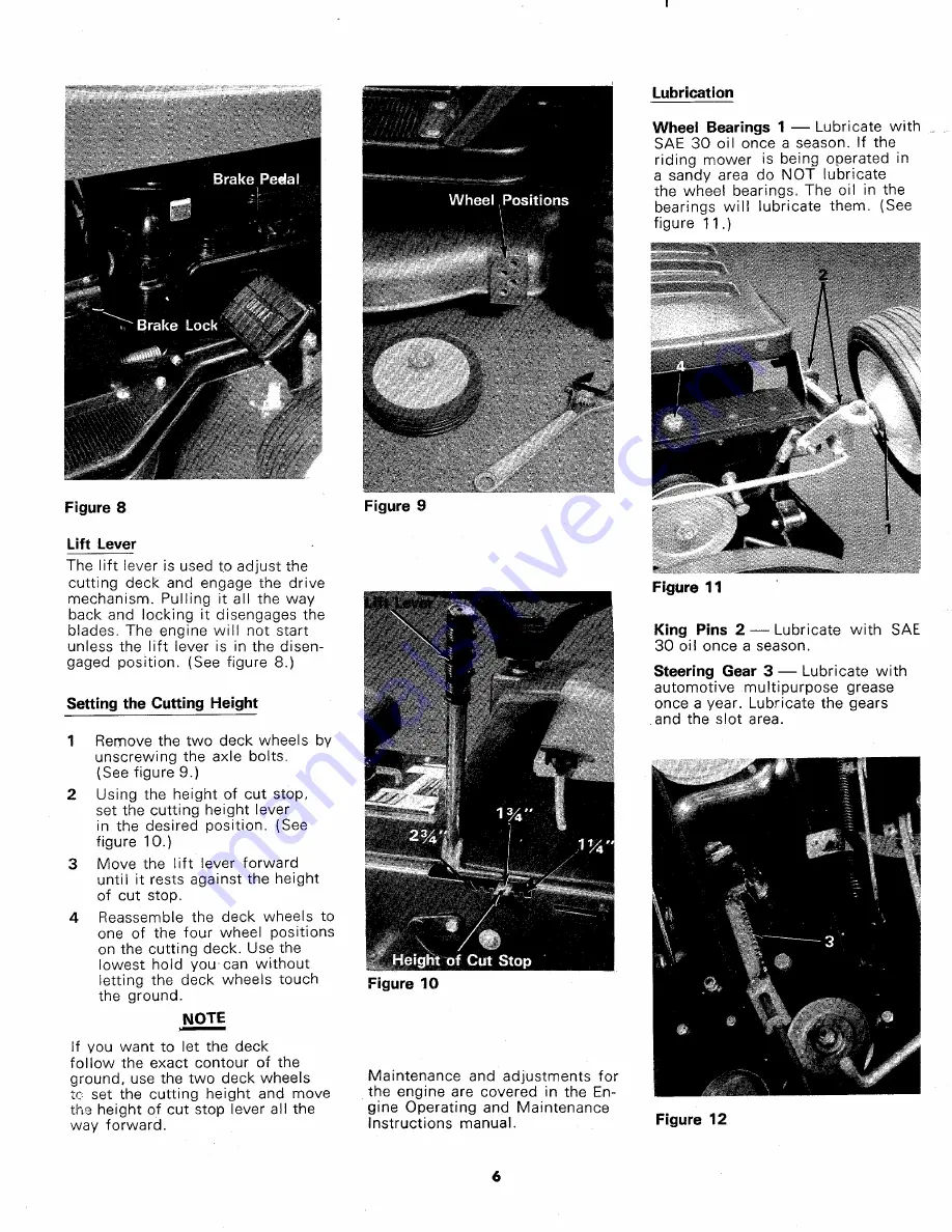 MTD 135-380A Owner'S Operating Service Instruction Manual Download Page 6