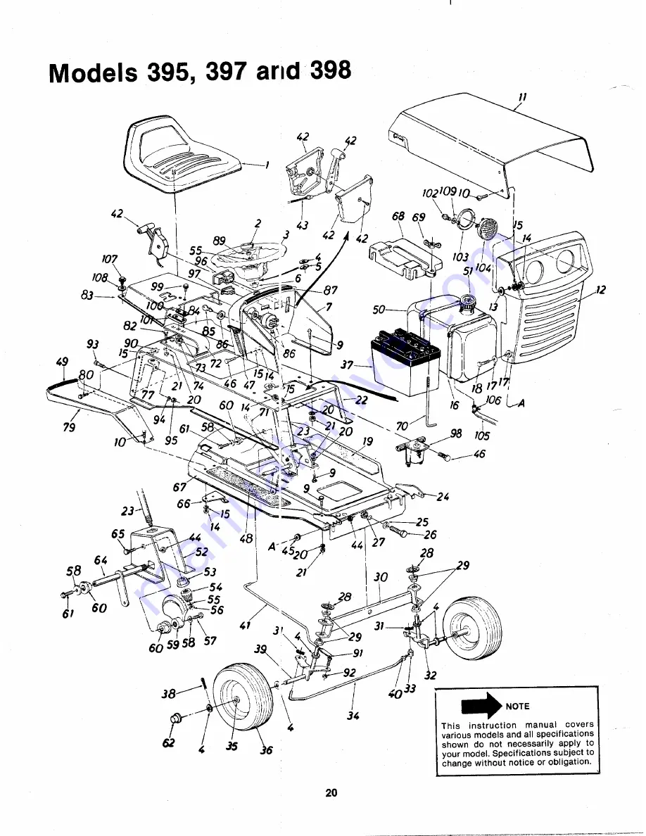 MTD 135-395-000 Owner'S Manual Download Page 20