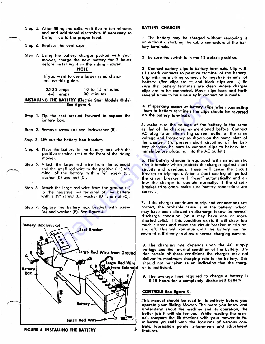 MTD 135-420A Owner'S Operating Service Instruction Manual Download Page 5