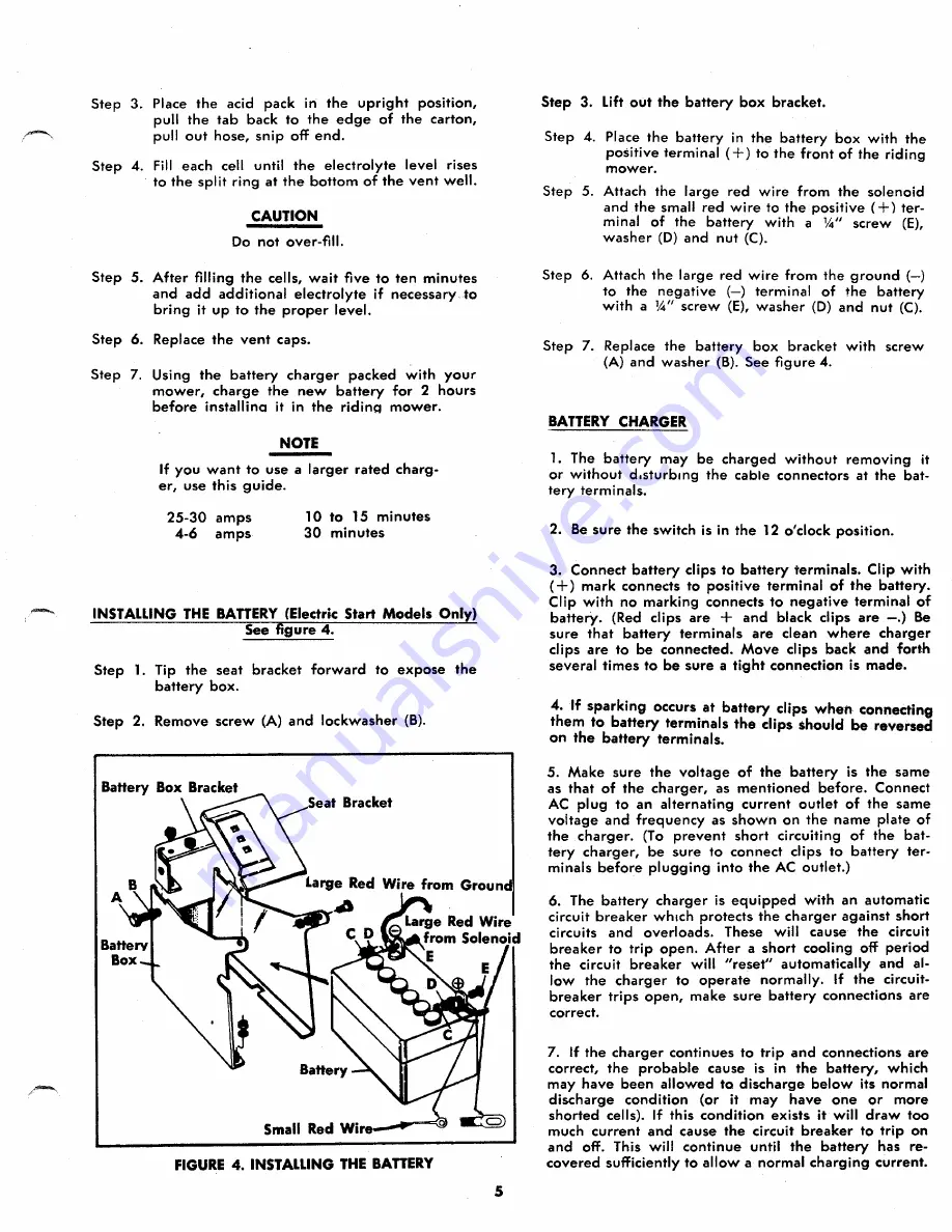 MTD 135-430A Owner'S Operating Service Instruction Manual Download Page 5