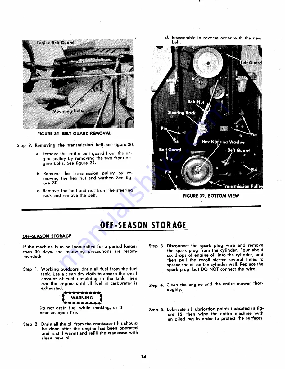 MTD 135-495A Owner'S Operating Service Instruction Manual Download Page 14