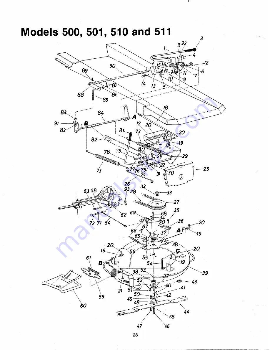 MTD 135-500-000 Owner'S Manual Download Page 28