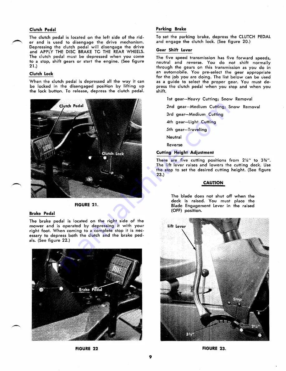 MTD 135-520A Owner'S Operating Service Instruction Manual Download Page 9