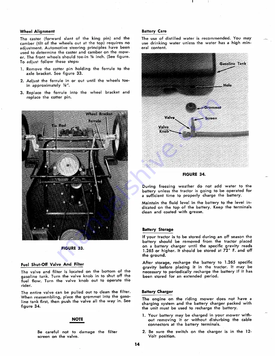 MTD 135-520A Owner'S Operating Service Instruction Manual Download Page 14