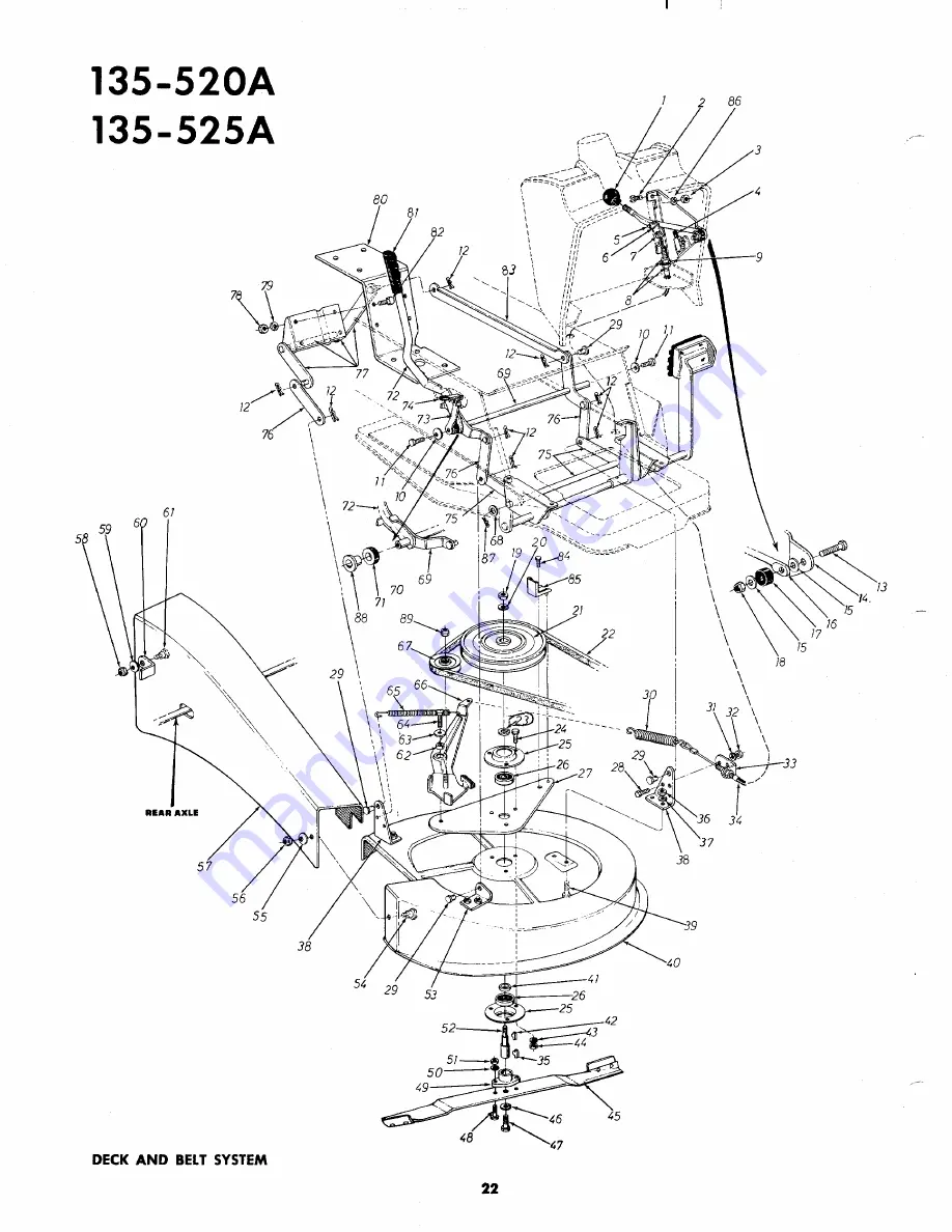 MTD 135-520A Owner'S Operating Service Instruction Manual Download Page 22