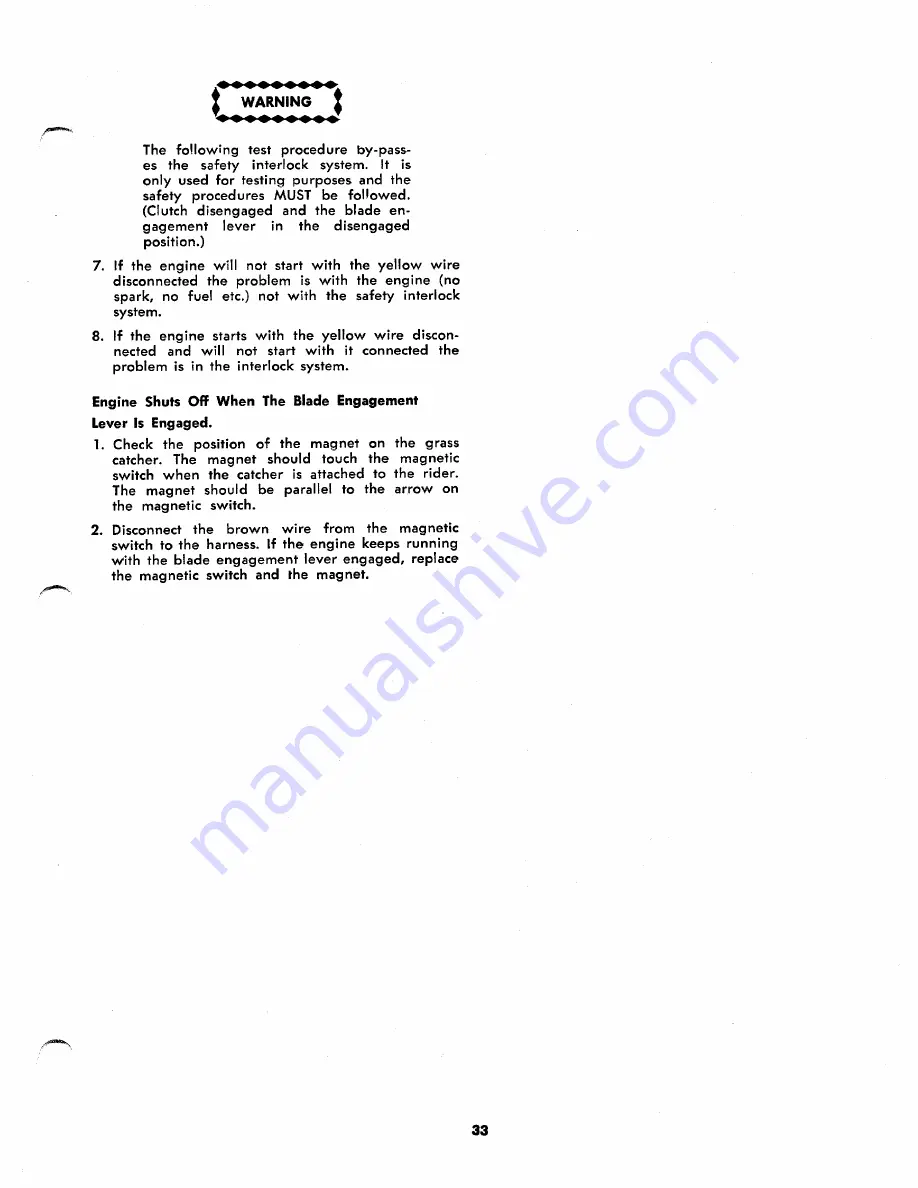 MTD 135-520A Owner'S Operating Service Instruction Manual Download Page 33