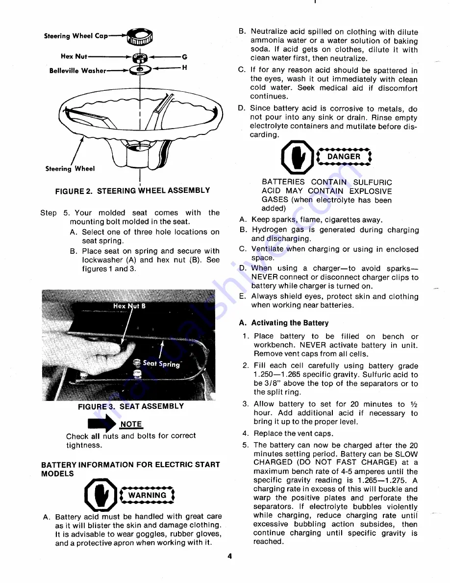 MTD 136-390A Owner'S Operating Service Instruction Manual Download Page 4