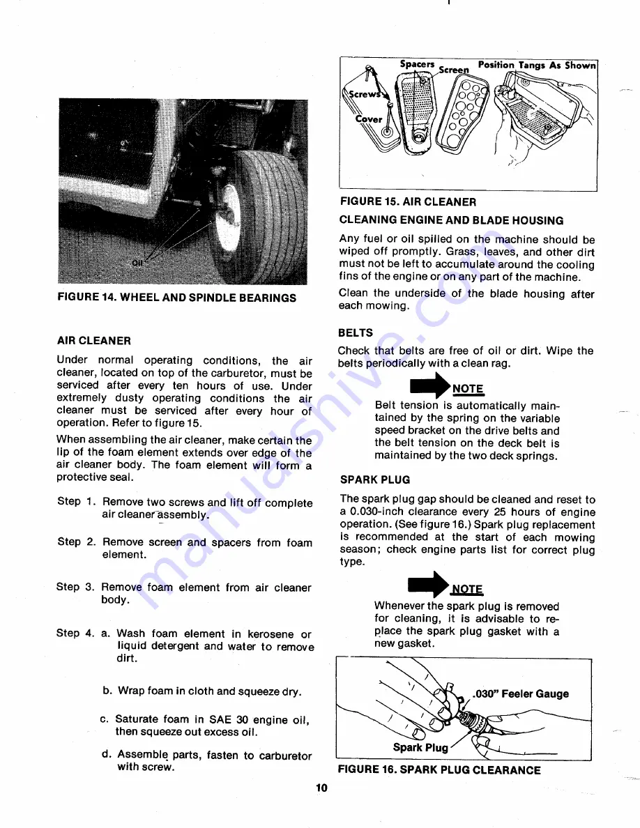 MTD 136-495A Owner'S Operating Service Instruction Manual Download Page 10