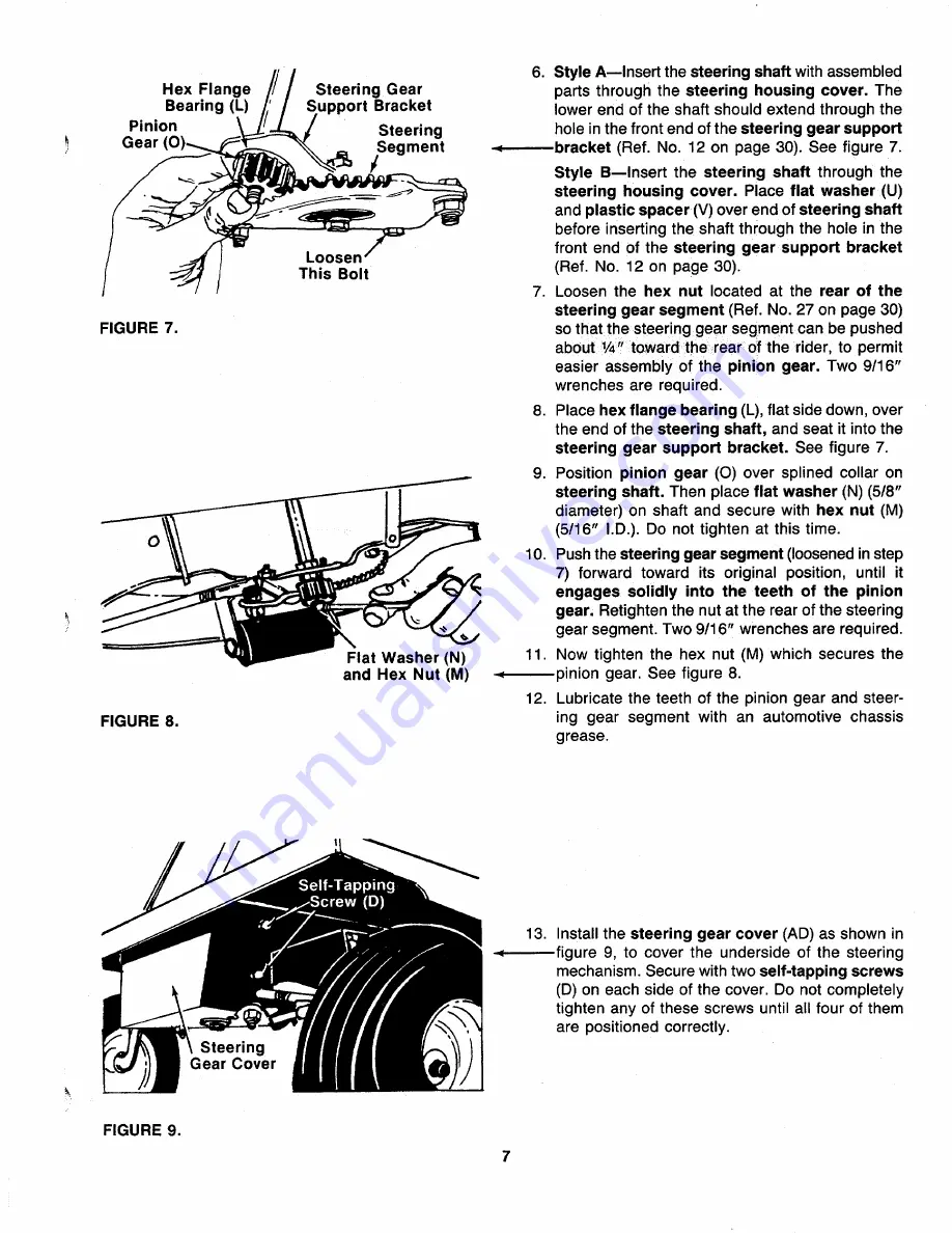 MTD 136-501-000 Owner'S Manual Download Page 7