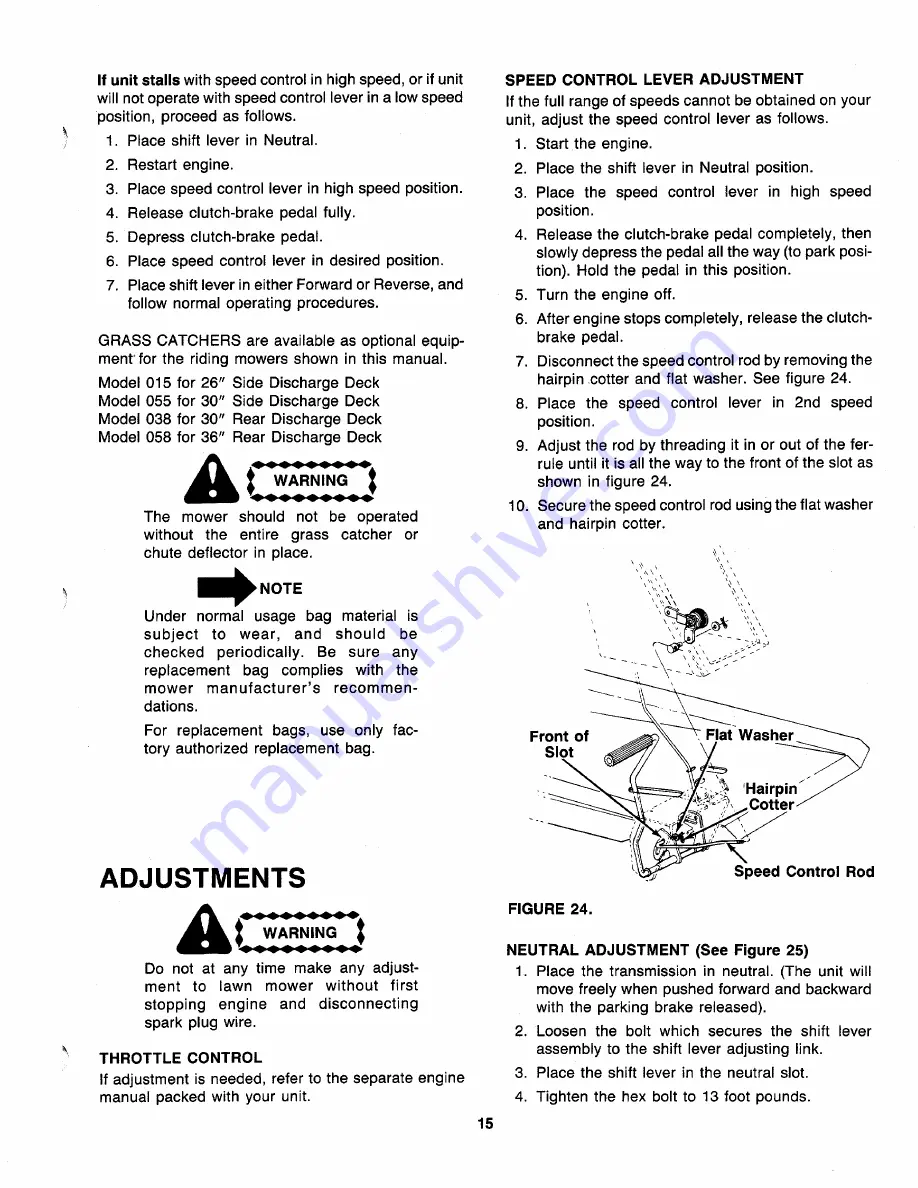 MTD 136-501-000 Owner'S Manual Download Page 15