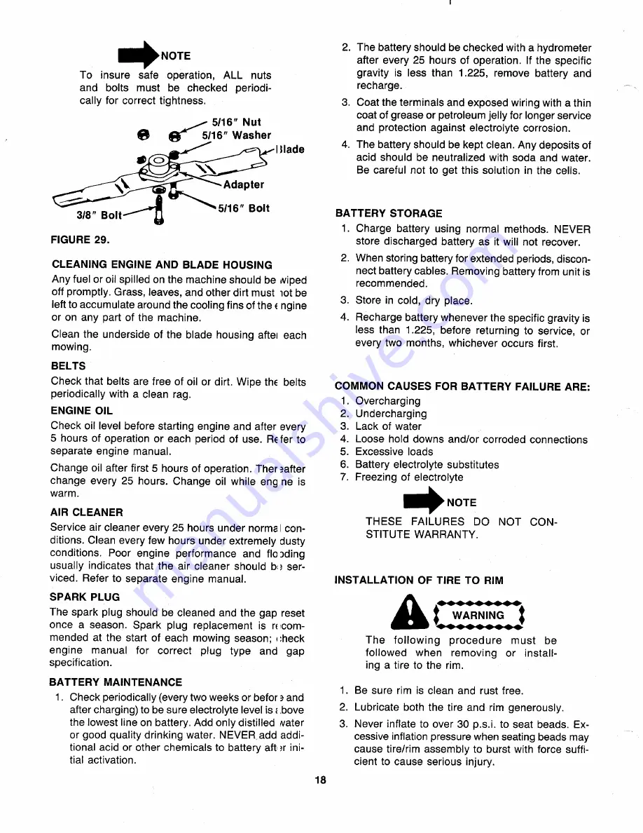 MTD 136-501-000 Owner'S Manual Download Page 18