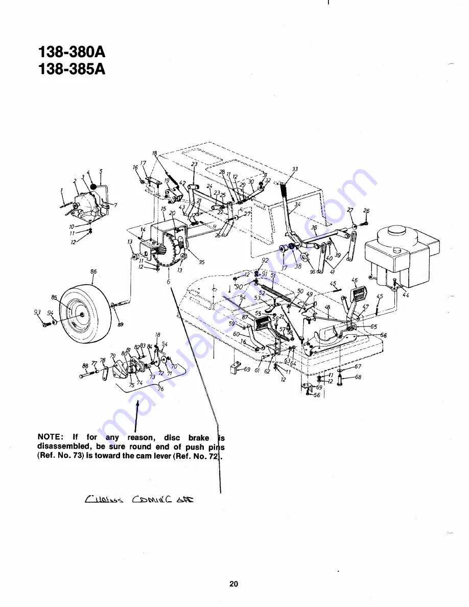 MTD 138-380A Owner'S Manual Download Page 20