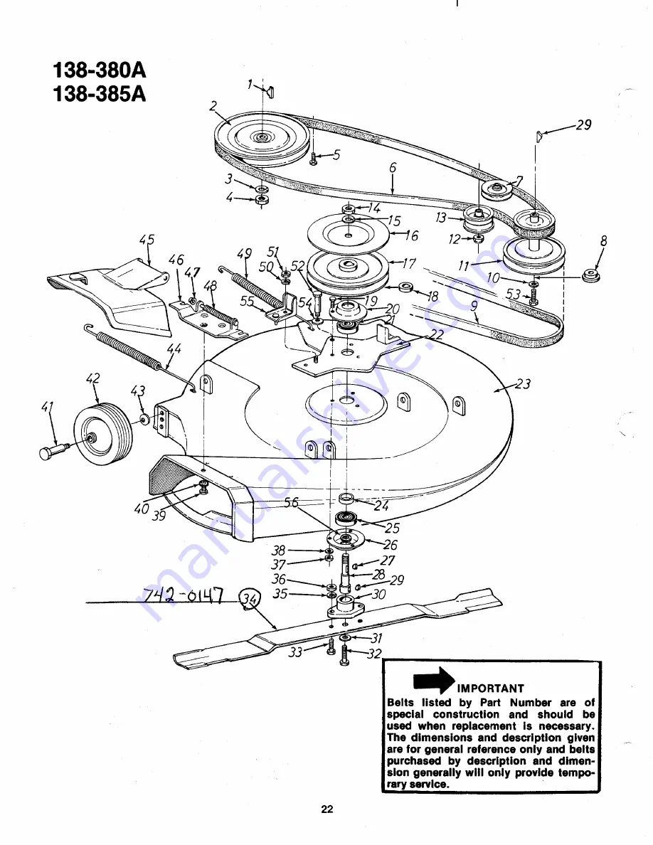 MTD 138-380A Owner'S Manual Download Page 22