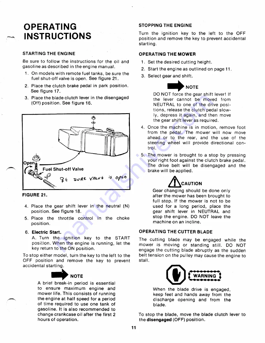 MTD 138-796A Owner'S Manual Download Page 11