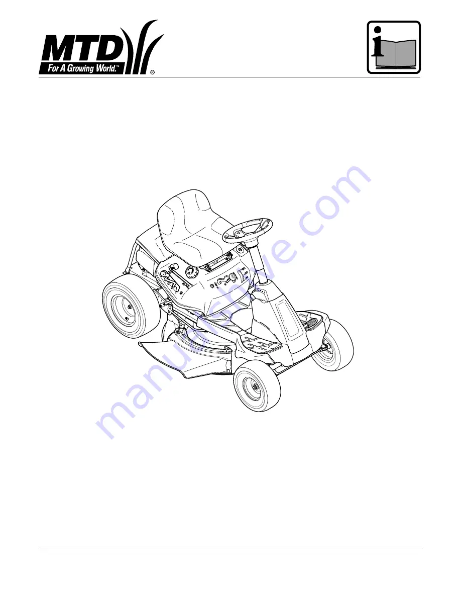 MTD 13A226JD309 Operating Manual Download Page 1