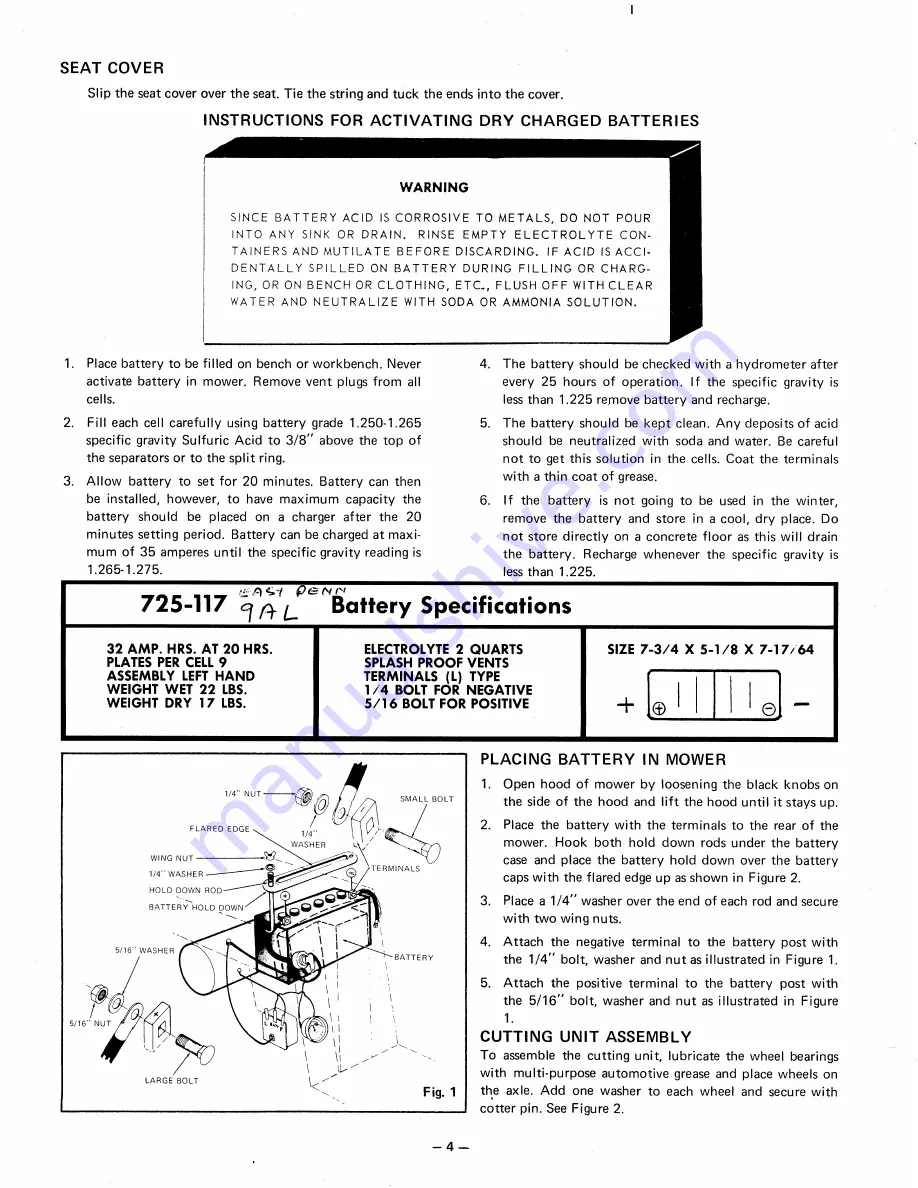 MTD 140-659 Owner'S Manual Download Page 4