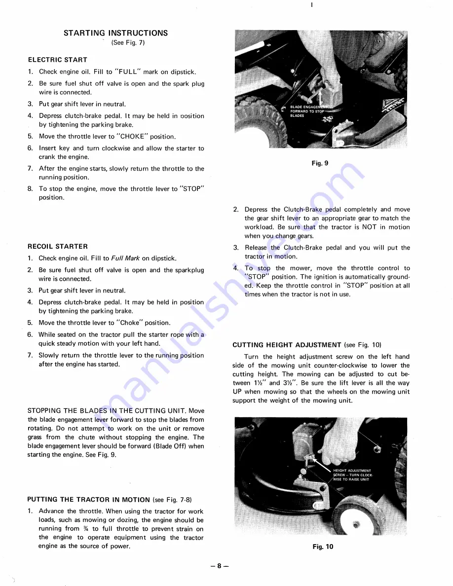 MTD 140-659 Owner'S Manual Download Page 8