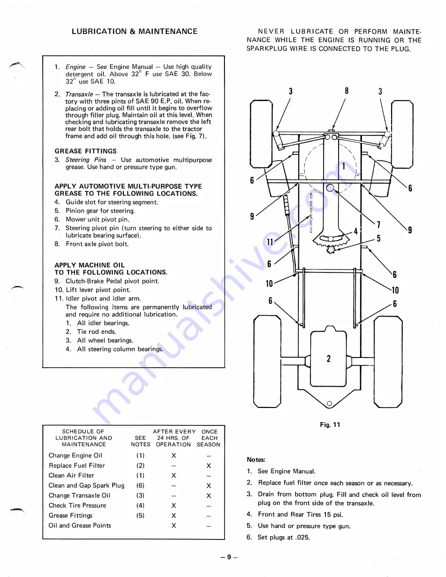 MTD 140-659 Owner'S Manual Download Page 9