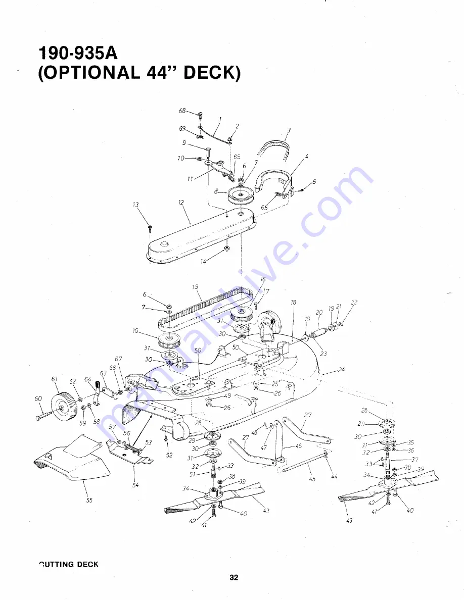 MTD 140-830A Скачать руководство пользователя страница 32