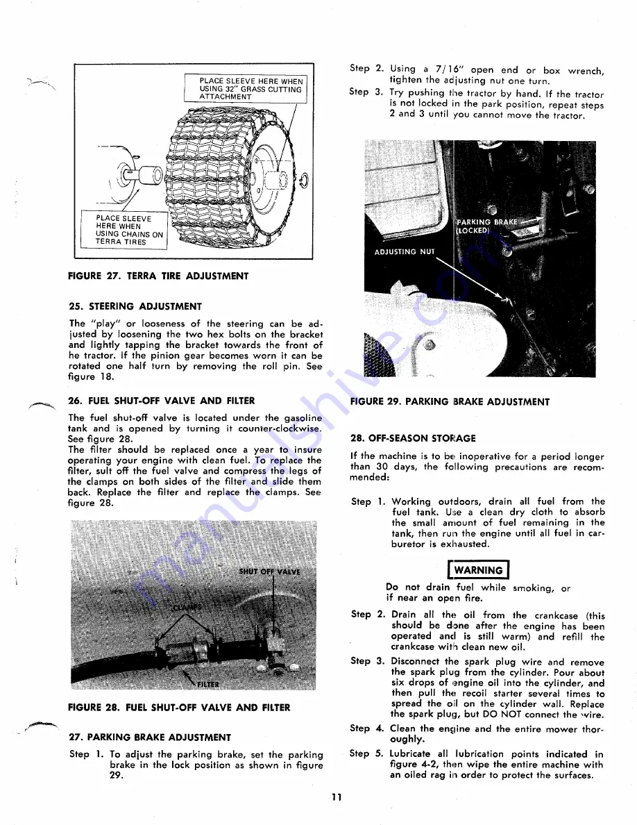 MTD 142-669 Operating/Service Instructions Manual Download Page 11