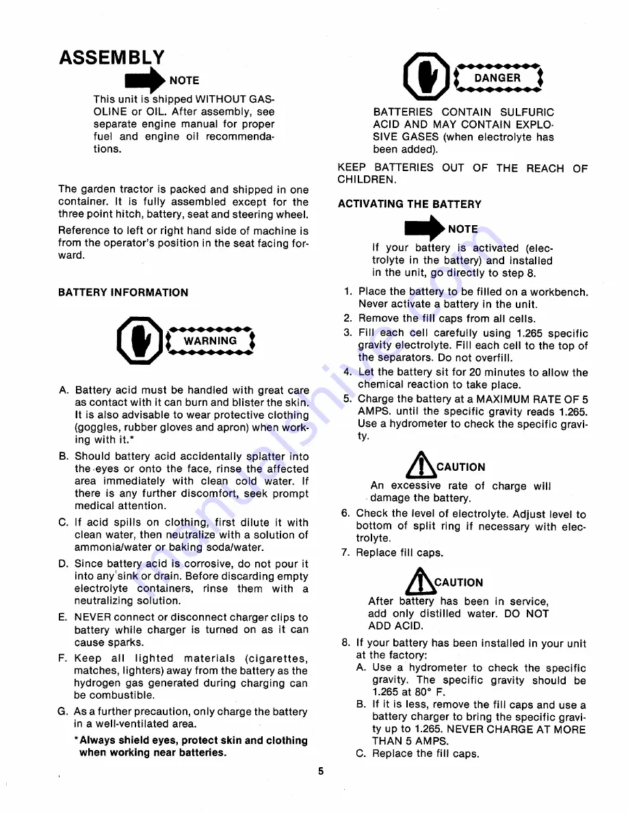 MTD 143-995A Owner'S Manual Download Page 5