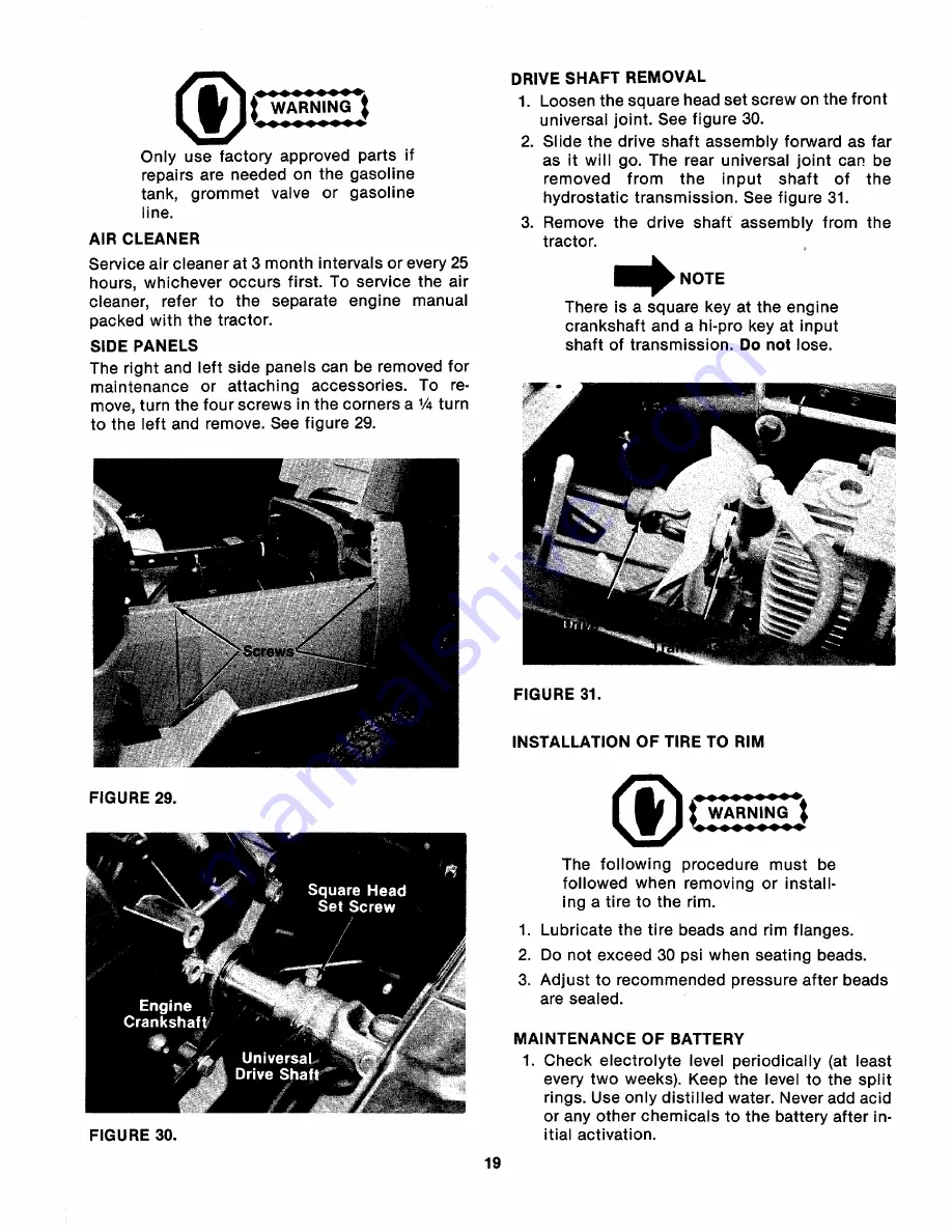 MTD 143-995A Owner'S Manual Download Page 19