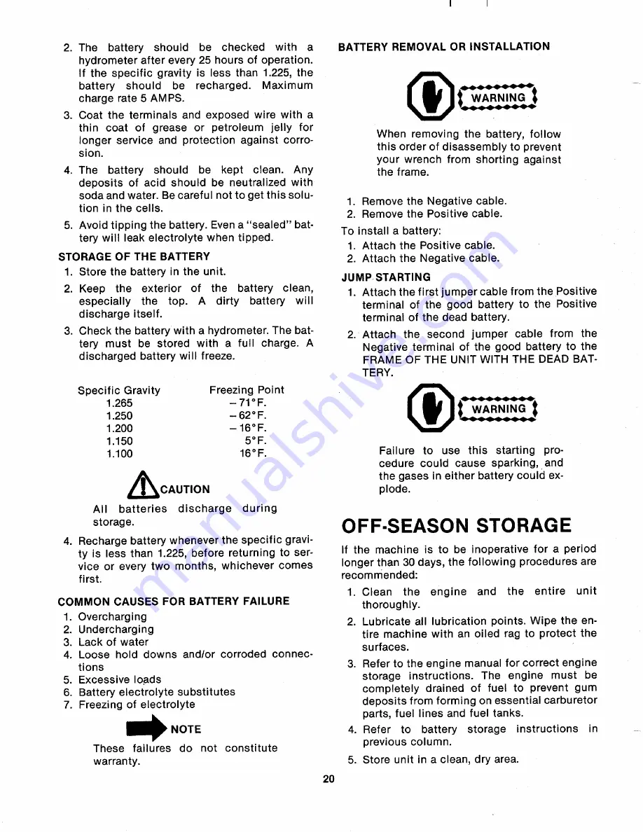 MTD 143-995A Owner'S Manual Download Page 20