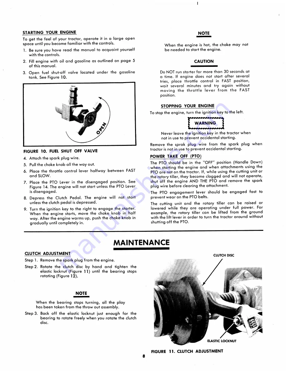 MTD 144-860A Owner'S Operating Service Instruction Manual Download Page 8