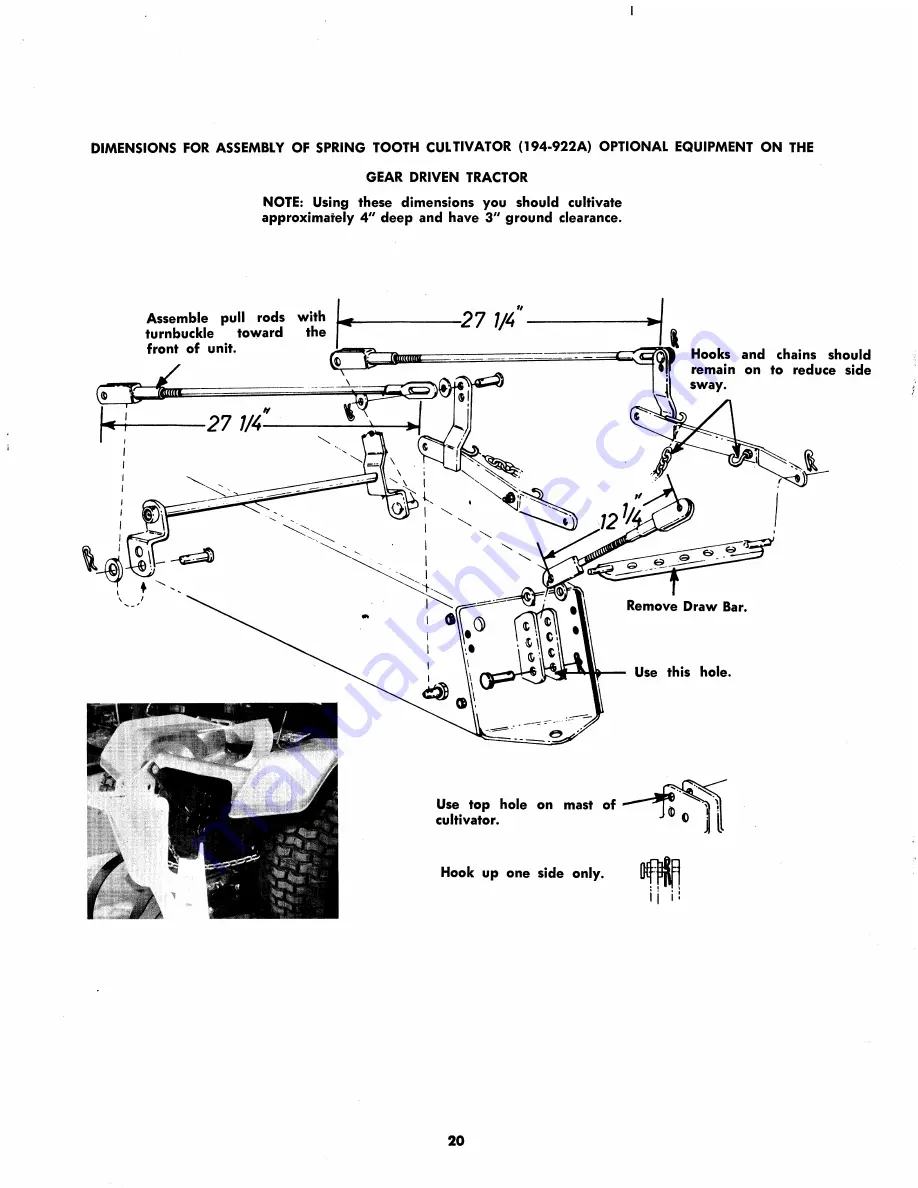 MTD 144-860A Owner'S Operating Service Instruction Manual Download Page 20