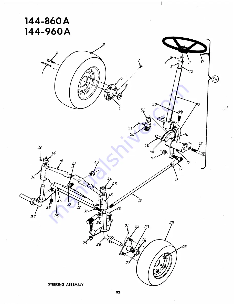 MTD 144-860A Owner'S Operating Service Instruction Manual Download Page 32