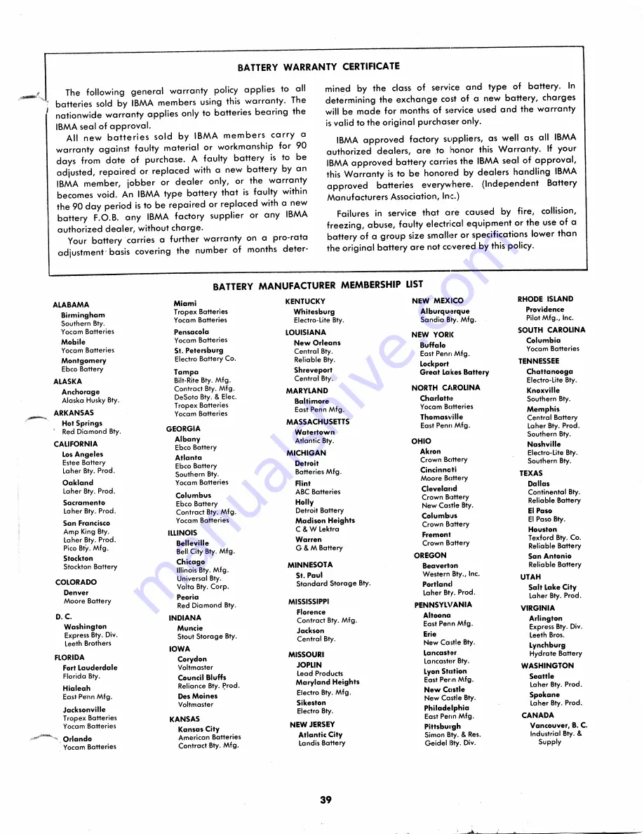 MTD 144-860A Owner'S Operating Service Instruction Manual Download Page 39