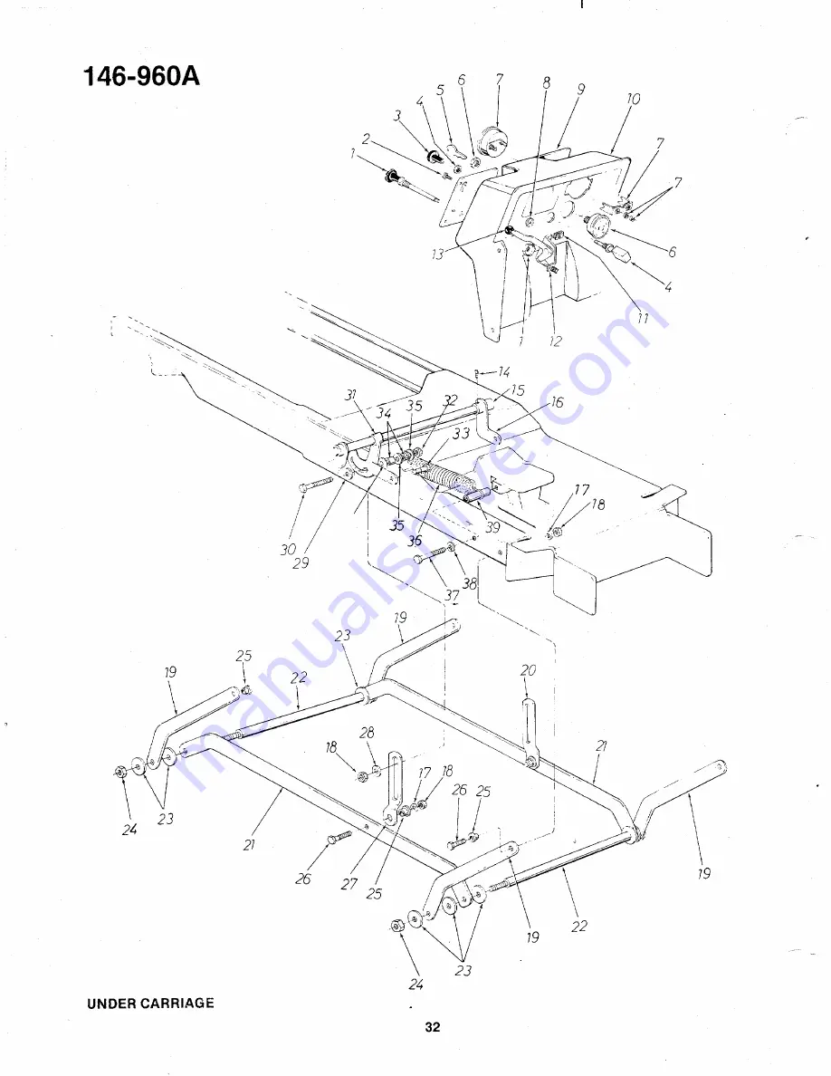 MTD 146-960A Owner'S Operating Service Instruction Manual Download Page 32