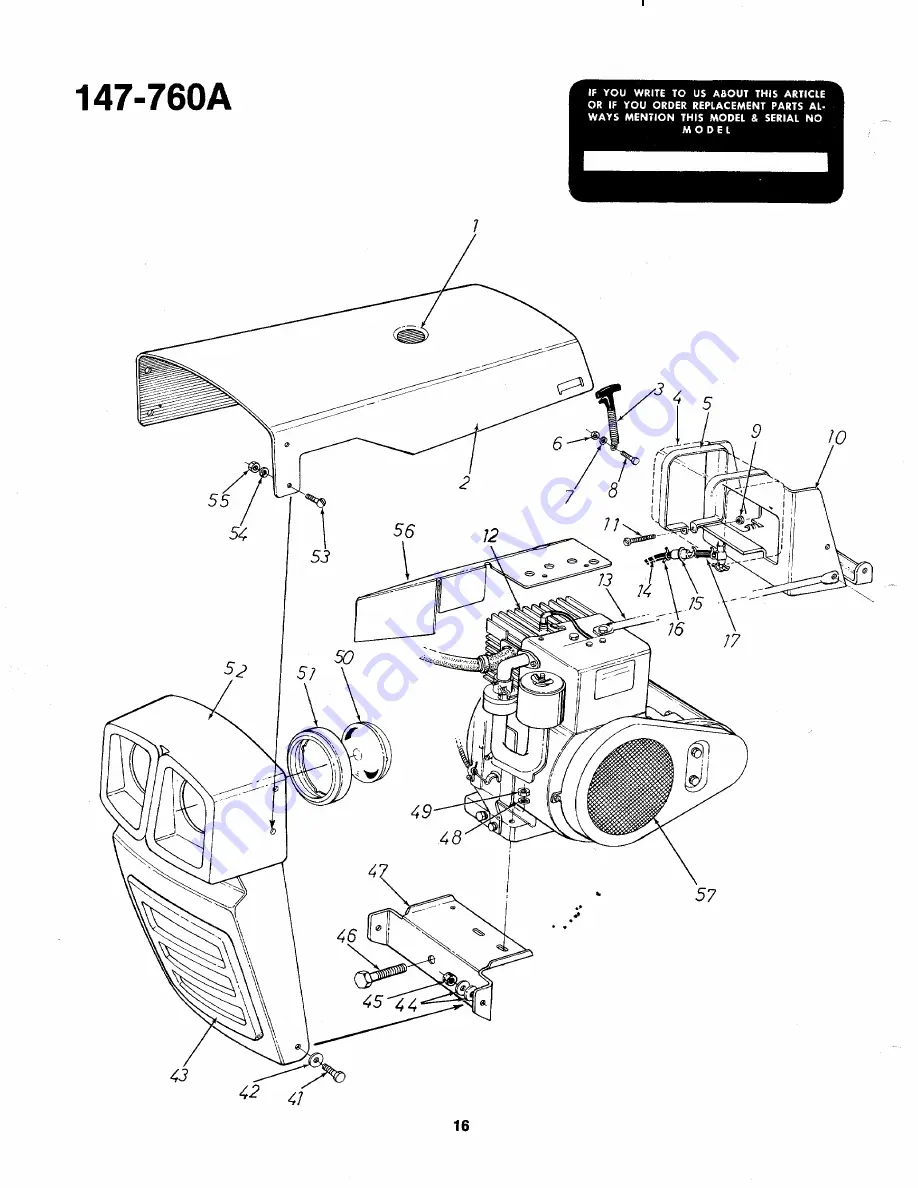 MTD 147-760-300 Скачать руководство пользователя страница 16