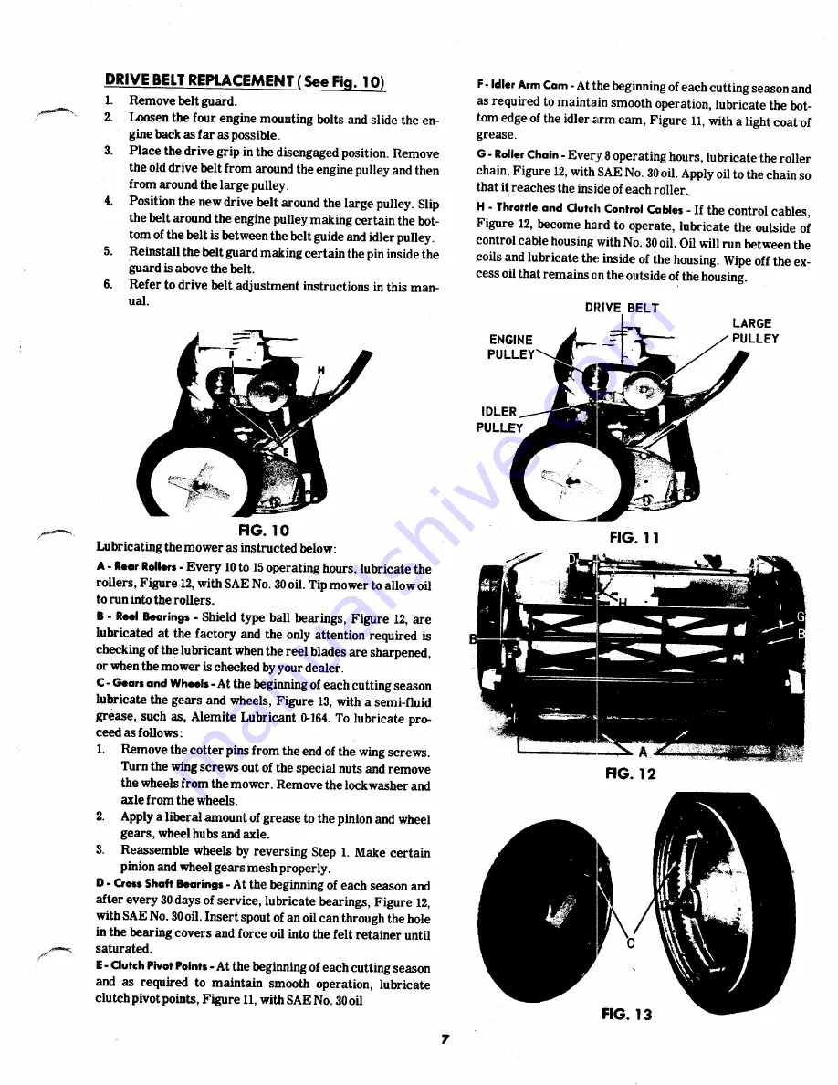 MTD 154-518A Owner'S Operating Service Instruction Manual Download Page 7