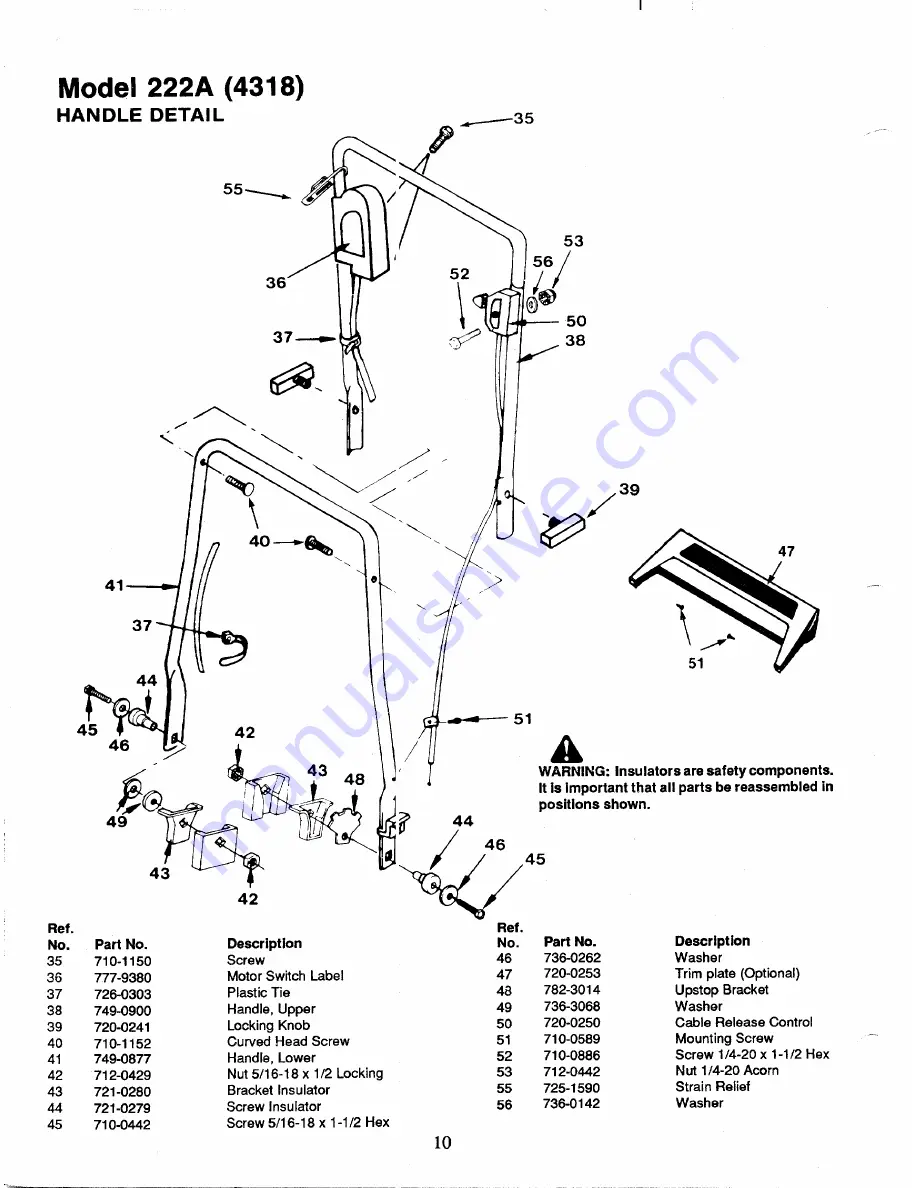 MTD 181-222A002 Owner'S Manual Download Page 10