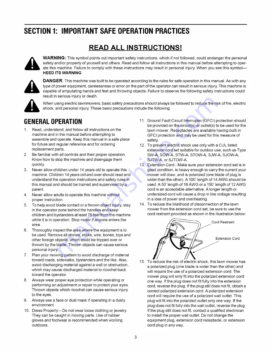 MTD 18A-717-800 Operator'S Manual Download Page 3