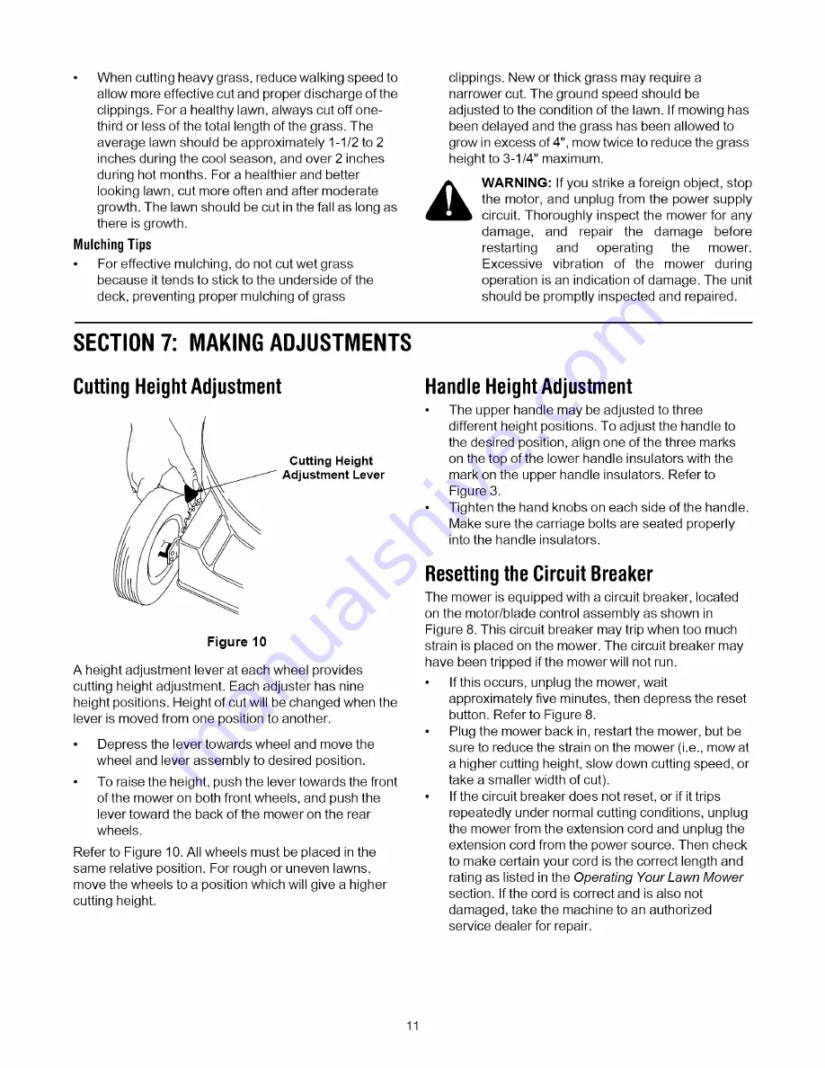 MTD 18A-717-800 Operator'S Manual Download Page 11