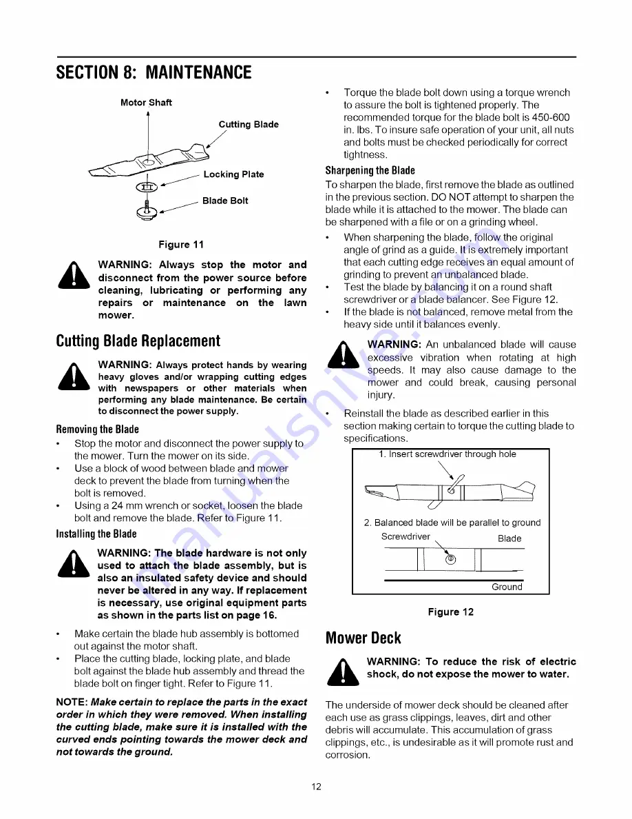 MTD 18A-717-800 Operator'S Manual Download Page 12