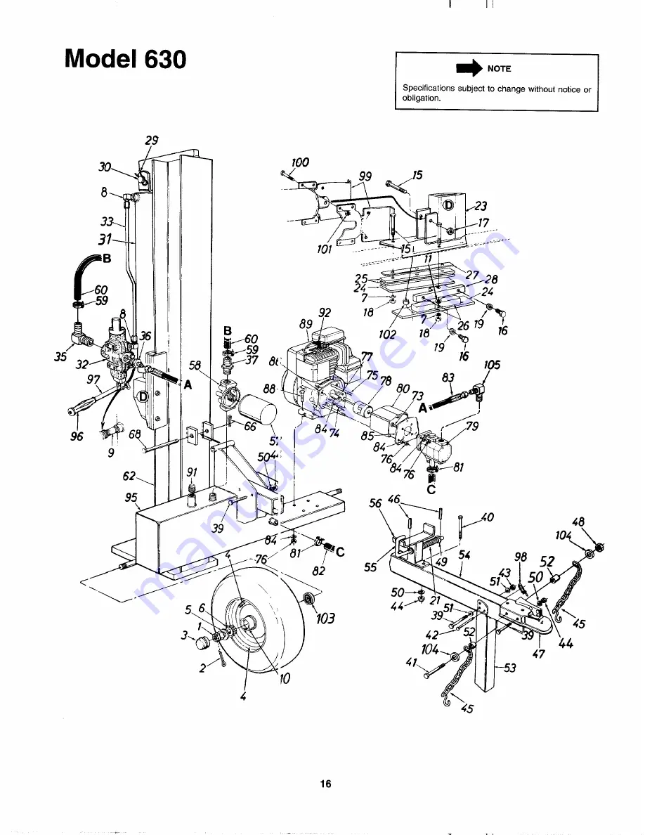 MTD 243-630-000 Скачать руководство пользователя страница 16