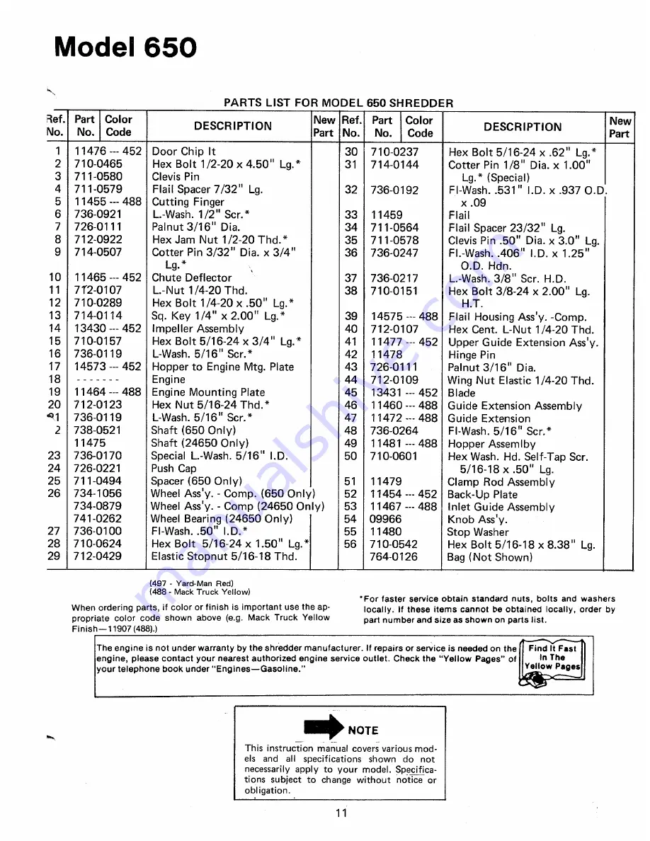 MTD 243-650A Owner'S Manual Download Page 11