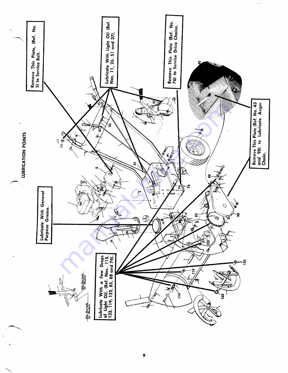 MTD 311-600 Operating/Service Instructions Manual Download Page 9