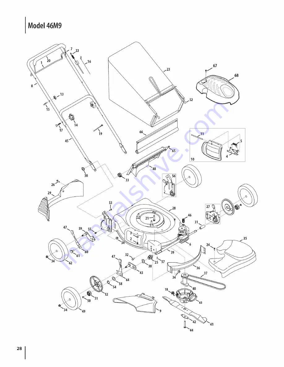 MTD 46M9 Operator'S Manual Download Page 28