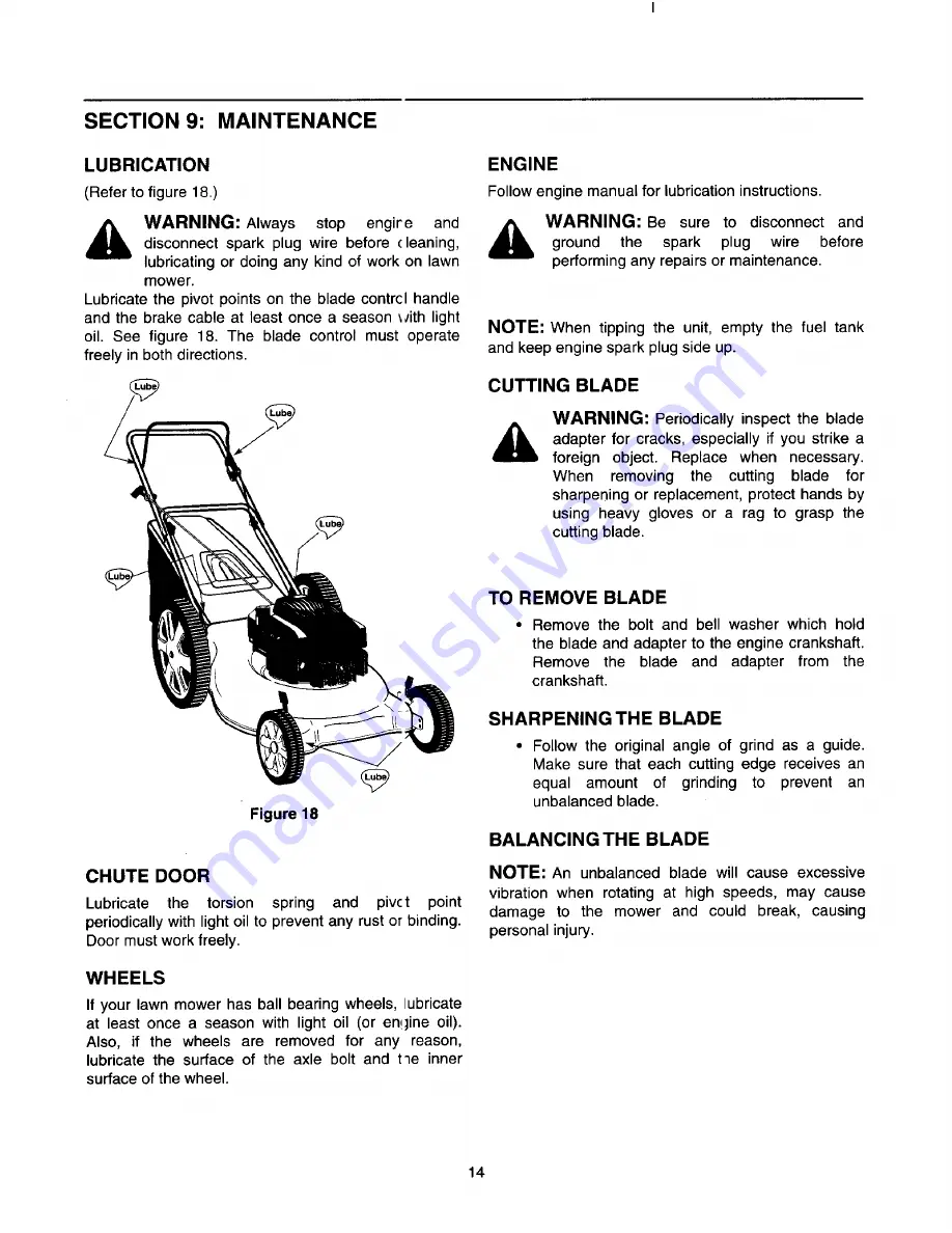 MTD 510-519 Series Owner'S Manual Download Page 14