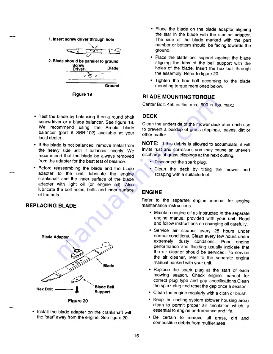 MTD 510-519 Series Owner'S Manual Download Page 15